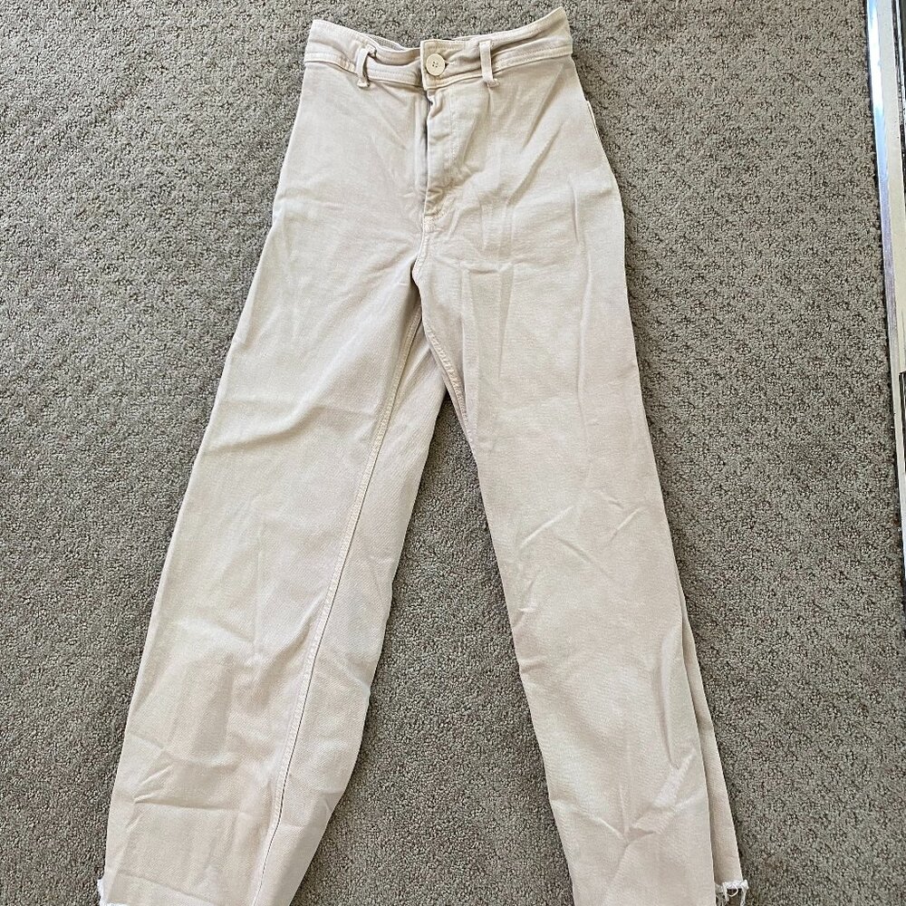 Zara ZW MARINE STRAIGHT HIGH RISE JEANS Size 26 US 2